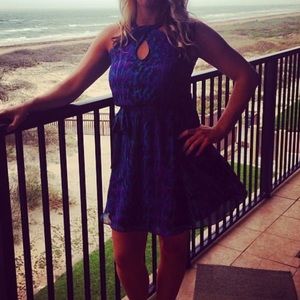 Dress with peekaboo key hole on top